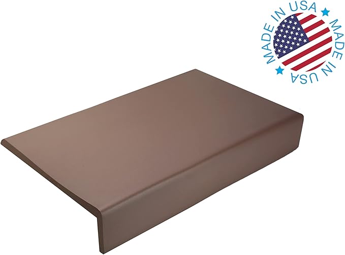 Kidkusion Soft Seat Edge Cushion | Made in USA | 12" | Brown | Fireplace Safety Cushion | Hearth Pad