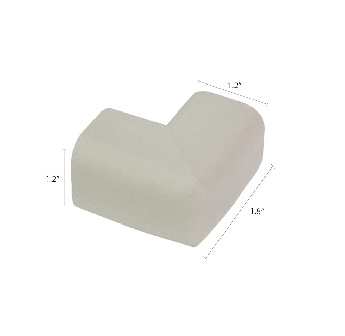 Kidkusion 8 Piece Corner Guards Cushion, Off White