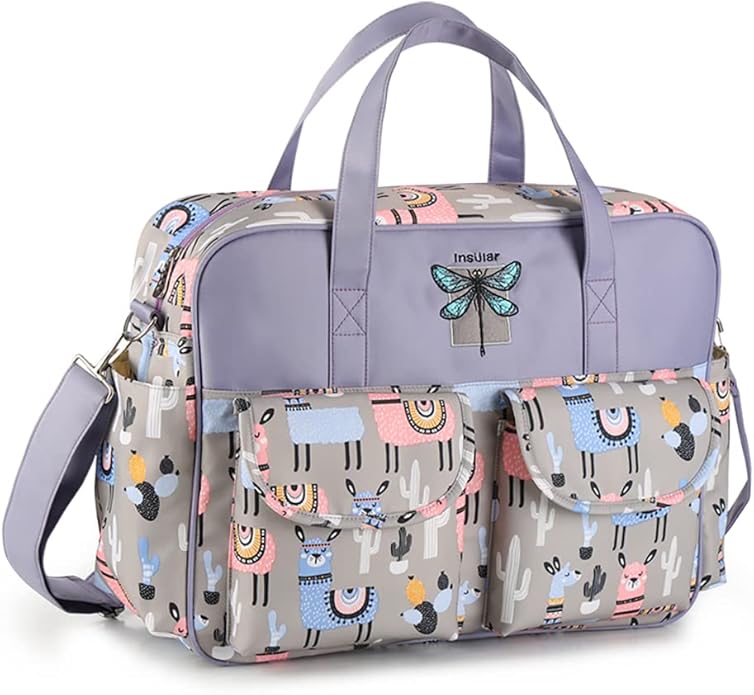 Kamay's Mummy Shoulder Bag Diaper Bag Chic Nappy Changing Bag Tote/Messenger Style Large with Changing Mat, Adjustable Straps