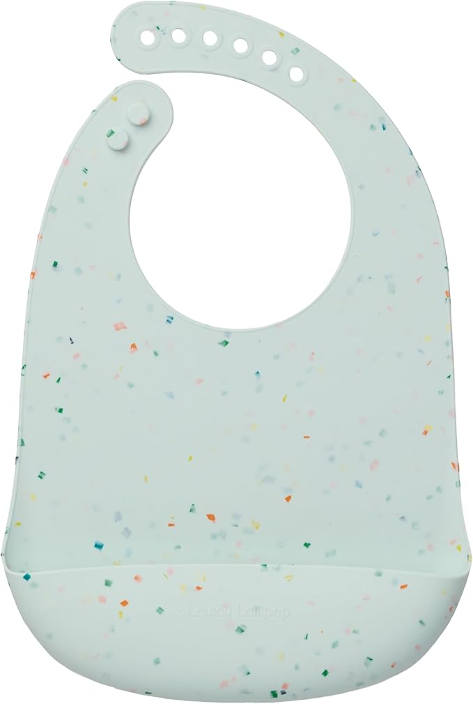 Loulou Lollipop Soft, Waterproof Silicone Feeding Bib for Babies and Toddlers