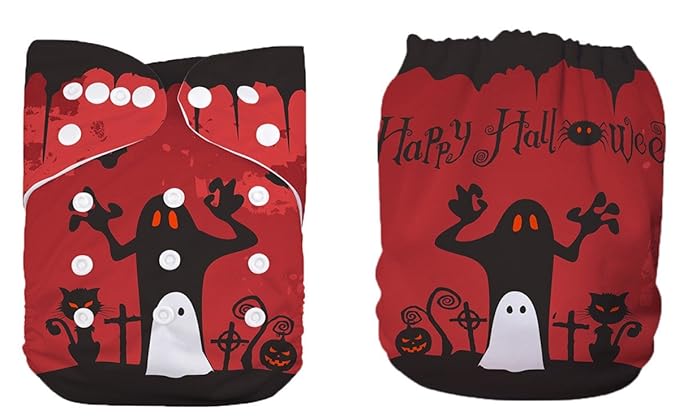 Pocket Cloth Diaper Nappy Reusable Washable Halloween Holiday Gift (Holiday Gift)