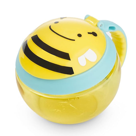 Skip Hop Baby Snack Container, Zoo Snack Cup, Holds 7.5oz, Bee