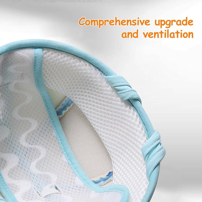 Baby Safety Helmet, Breathable Baby Head Protector for Crawling and Walking, Infant Soft Helmet Anti-Collision, Ultra-Lightweight, Expandable and Adjustable Thickened Toddler Headguard, Type 1