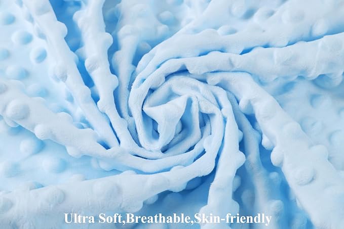 Dot Changing Pad Cover Set 2 Pack Stretch Ultra Soft for Baby Girls and Boys Light Blue&Light Coffee
