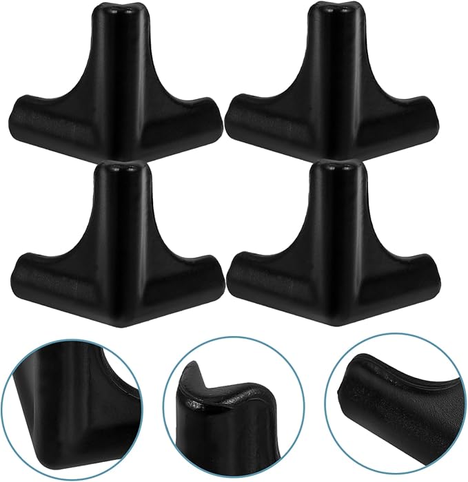 Hemoton 4Pcs Silicone Furniture Corner Protectors 1.77 Inch Soft Elastic Childproof Table Corner Guards for Home Office School Safety