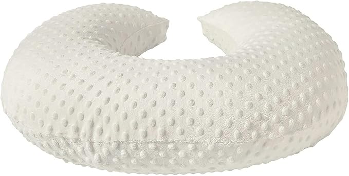 Baby Nursing Pillow Cover, Nursing Pillow Slipcovers for Breastfeeding Moms, Ultra-Soft Fit Standard Infant Nursing Pillows for Infant Newborn Baby Boy Girl (Pristine)