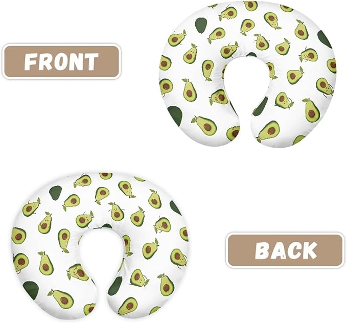 Avocado Nursing Pillow Case 1 Pack for Breastfeeding Pillow Nursing Covers Pillow Slipcover Pillowcase Stretchy Comfortable Breast Feeding Pillow Slipcover Cover Only