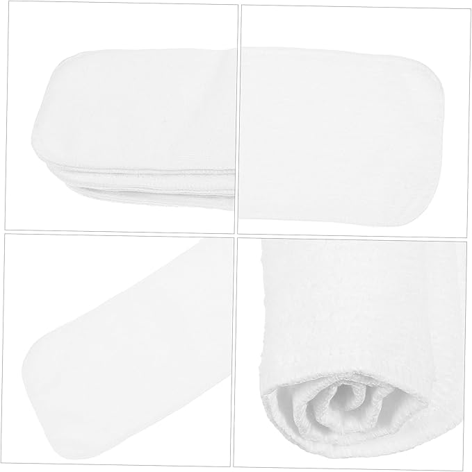 Abaodam 8pcs Boy Girl Diaper Liners Newborn Preemie Soft Absorbent Breathable Cloth Diapers Liners