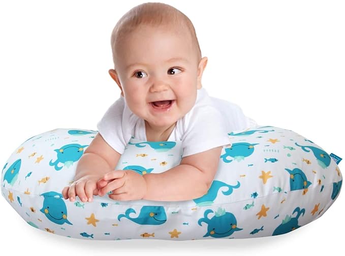 Biloban Nursing Pillow Cover 2 Pack for Breastfeeding Pillow, Ultra Soft and Cozy Nursing Slipcovers, Snug Fits Boppy Pillow, Perfect Choice for Mom