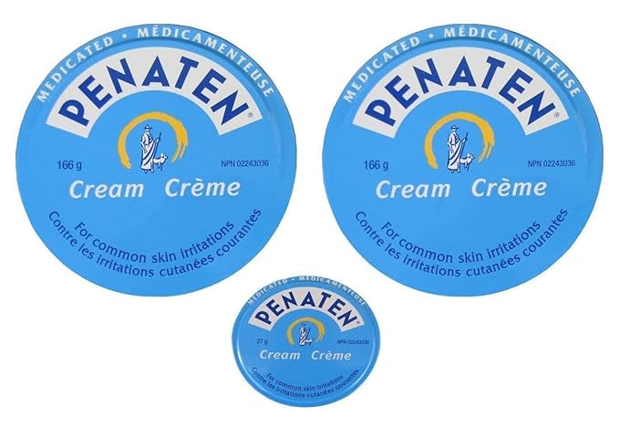 Penaten Medicated Cream 2x 166g(5.86oz) +27g(0.95oz) Diaper Rash Skin Irritation