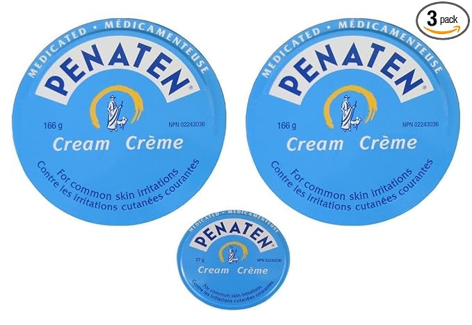 Penaten Medicated Cream 2x 166g(5.86oz) +27g(0.95oz) Diaper Rash Skin Irritation