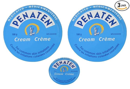 Penaten Medicated Cream 2x 166g(5.86oz) +27g(0.95oz) Diaper Rash Skin Irritation