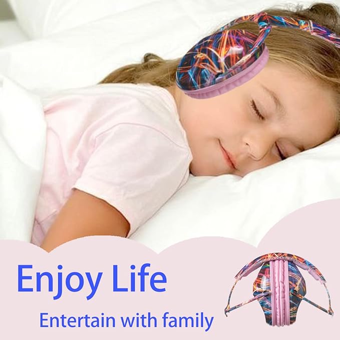 Kids Hearing Protection,25dB NRR Noise Reduction,Sound Proof for Kids,Toddler,Safety Earmuffs for Concert,Airplane,Autism,Monster Jam,Travel,School- Pink BlackFireW