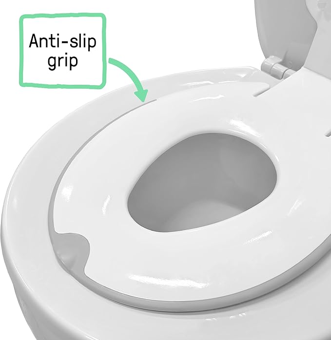 Ingenuity: ity by Ingenuity Flip & Sit Potty Seat (White) – Easy to Set Up & Remove Potty Training Seat That Attaches to Adult Toilet Seat