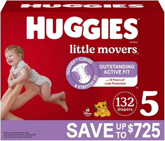 Huggies Little Movers Perfect Fitting Diapers Size 5