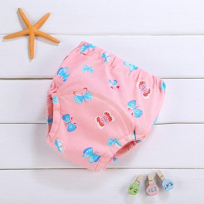 4 Pack Baby Toddler Reusable Toilet Pee Potty Training Pants Cloth Diapers Underwear