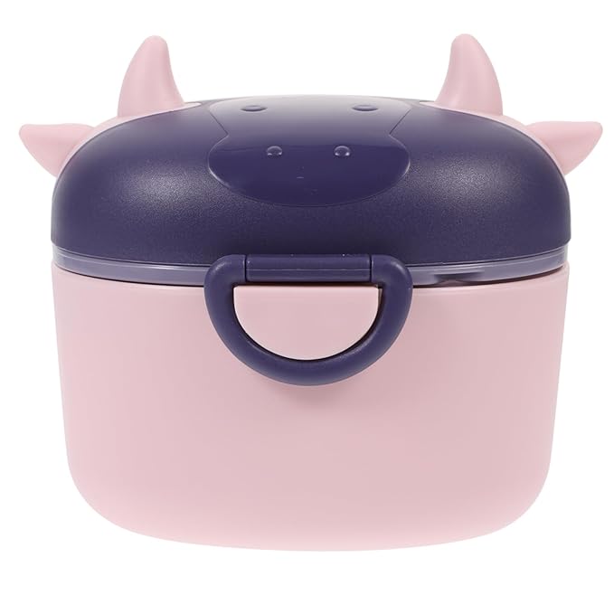 Toddmomy Portable Food Storage Container Scoop Travel-friendly Powder Holder and Snack Box for Boy Girl Lightweight and Double Leak Design