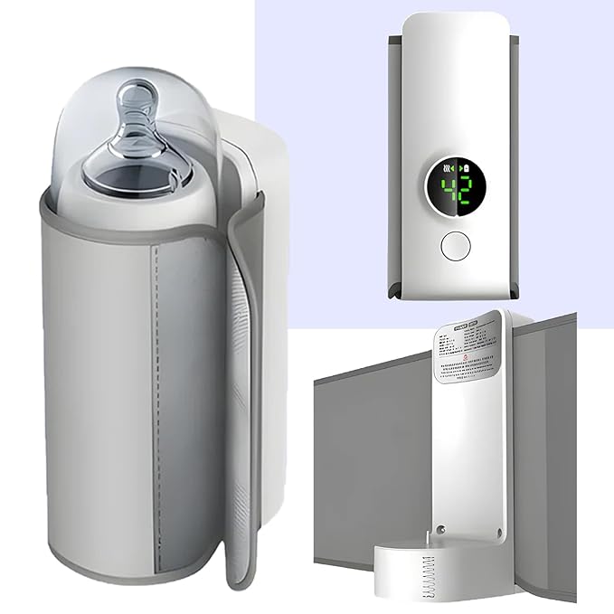 Bottle Buddy Bottle Warmer, Hugwarm Bottle Warmer, Bottle Warm Baby Bottle Warmer with LCD Display, Bottle Warmer On The Go, just for Keep Milk Warm NOT for Heat Up from Cold (1)