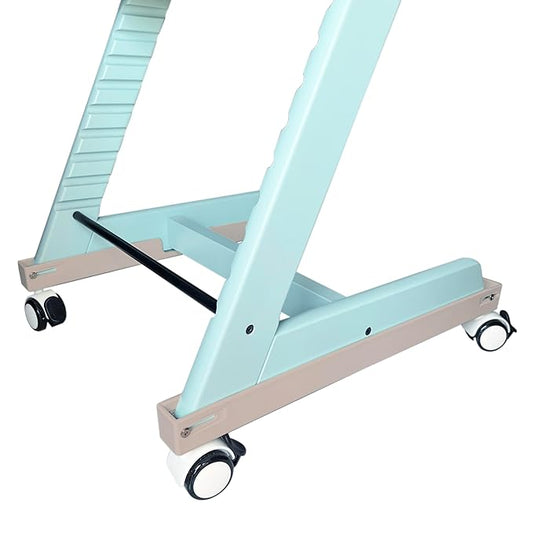 Wheels Compatible with Stokke Tripp Trapp High Chair, with Safety Locks,360° Rotation, Silent Casters,Convenience,No Drilling Required Undamaged Your Highchair (Nature)
