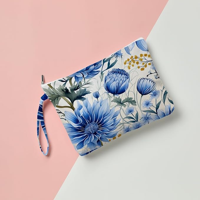 Fokongna Palm leaves Wet Bag Travel Wet Dry Bag Beach Bag Diaper Bag Wet Bag For Swimsuit Travel Makeup Bag Toiletry Bag