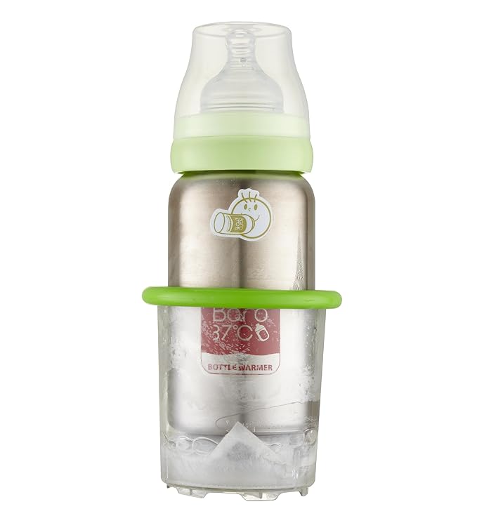 Portable Bottle Warmer for Travel – Fast Heating for Breast Milk & Water, Patented Flameless Heating System (No Gas/Fire/Electricity), 300ml, Heat Only What You Need, Keep Milk Fresh and Warm