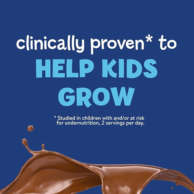 PediaSure Grow & Gain with Immune Support Shake Mix Powder, 23 Vitamins & Minerals, 6g Protein, Non-GMO, Gluten-Free, Chocolate, 14.1 oz Can, Pack of 3-24 servings