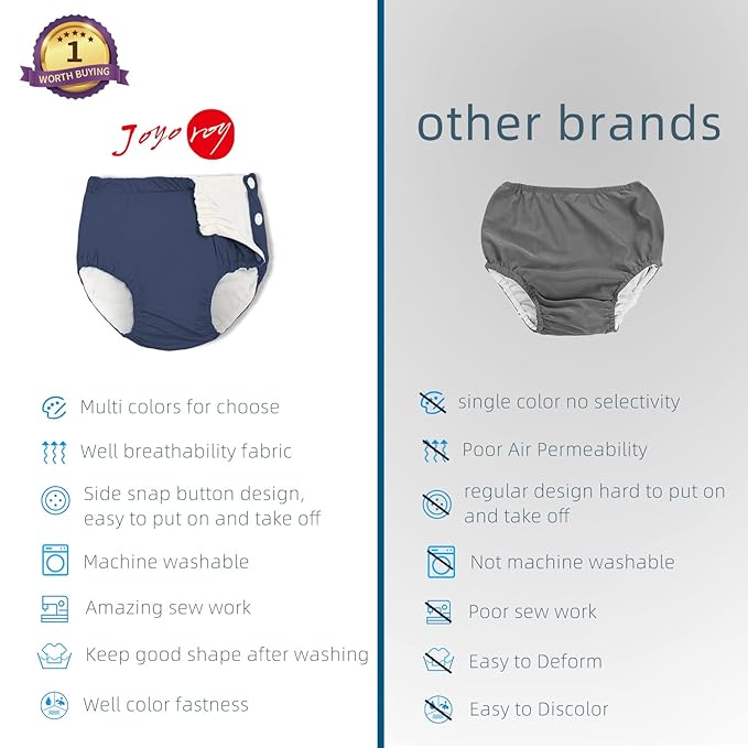 Joyo roy Reusable Swim Diapers Baby Swim Diaper Reusable Swim Diaper Swimming Diapers Disposable Swim Diapers Baby Swim Diapers Swim Diapers Size 1 Water Diapers Reusable Diapers Baby Newborn Swim