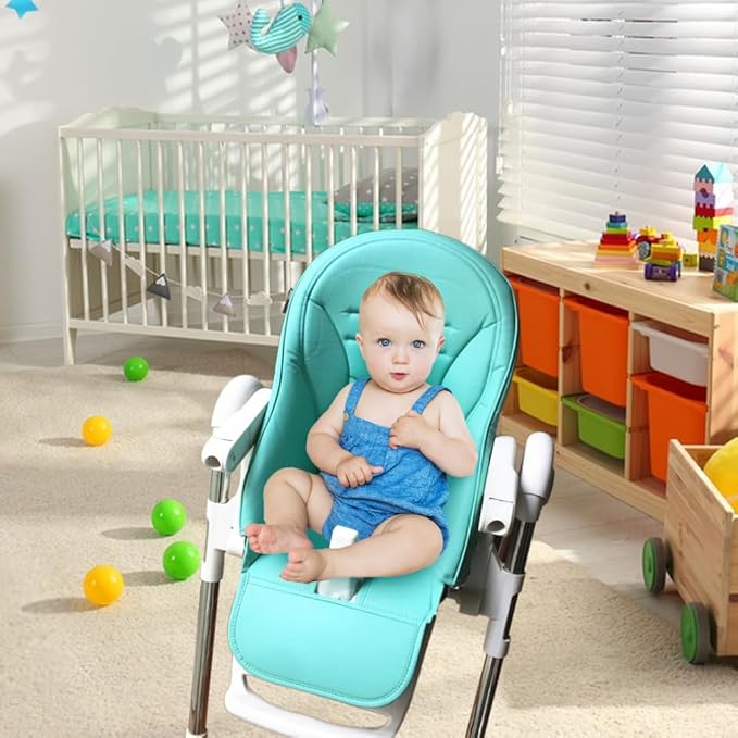 Surakey Baby High Chair Seat Cushion Liner Mat Pad Cover Breathable High Chair Cover for Baby Seat Cushion Dining Chair Pad, Peach