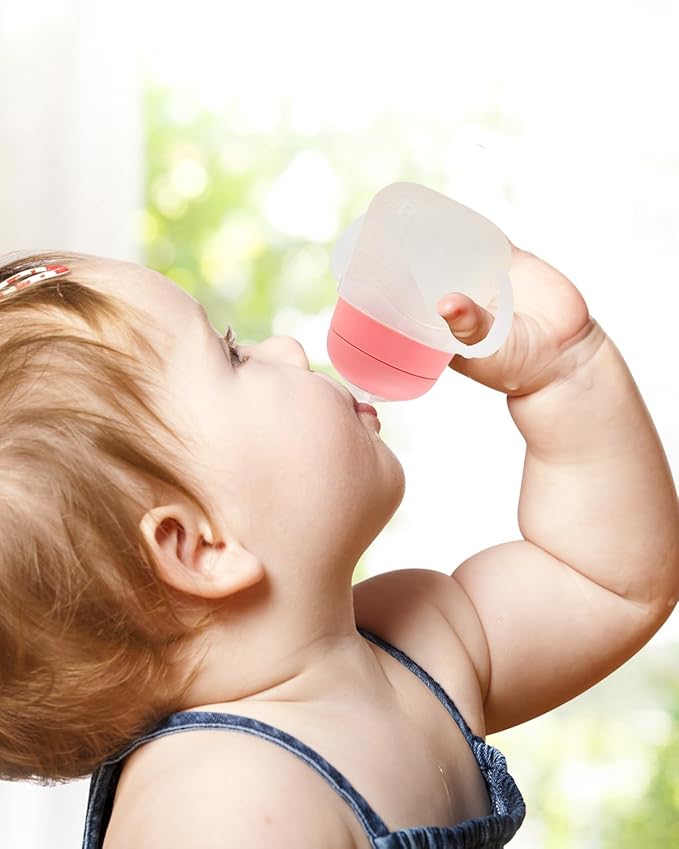Baby Bottle Handles Compatible with Nanobebe Flexy Bottles, Easy-Grip Ergonomic Handles, Transitional Sippy Cup, BPA Free, 4-Pack