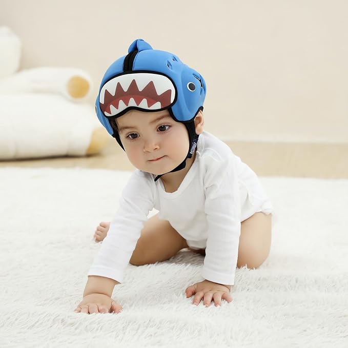 Baby Safety Helmet for Crawling Walking - Mambobaby Baby Helmet Adjustable Baby Head Protector Breathable Soft Infant Helmet Head Protection Helmets for Aged 6-24 Months, Ultra-Lightweight