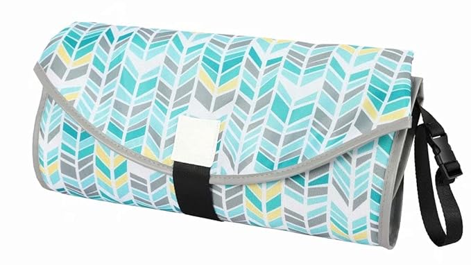 Portable Changing Pad for Baby Waterproof Foldable Diaper Bag Travel Changing Mat Station Padded Diaper Clutch