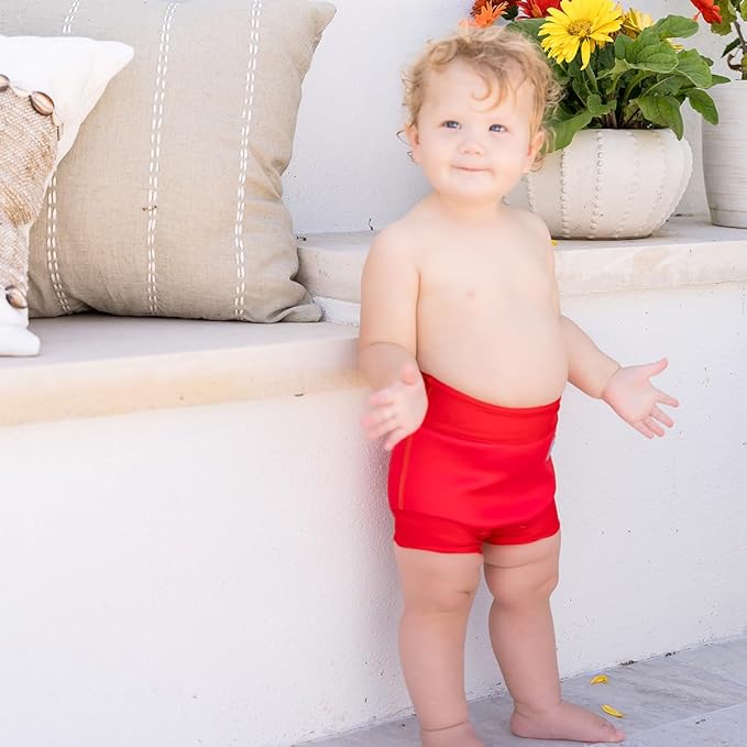 Splash About Happy Nappy Reusable Swim Diaper, Red, 2-3 Years