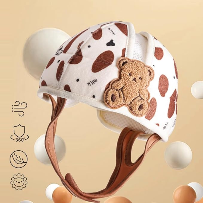 Baby Safety Helmet, Breathable Baby Head Protector for Crawling and Walking, Infant Soft Helmet Anti-Collision, Ultra-Lightweight, Expandable and Adjustable Thickened Toddler Headguard, Type 3