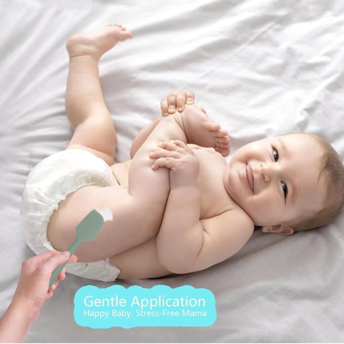 Baby Diaper Cream Spatula Applicator, 4 Pack Butt Spatula Diaper Rash Cream Applicator for Butt Paste Diaper Cream, Newborn Baby Essentials, 2 Large and 2 Mini Sizes