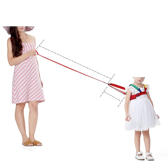 Children Safety Walking Rope, Kids Safety Walking Rope Anti Fall Anti Lost Walk Learning Belt Breathable Toddler Strap