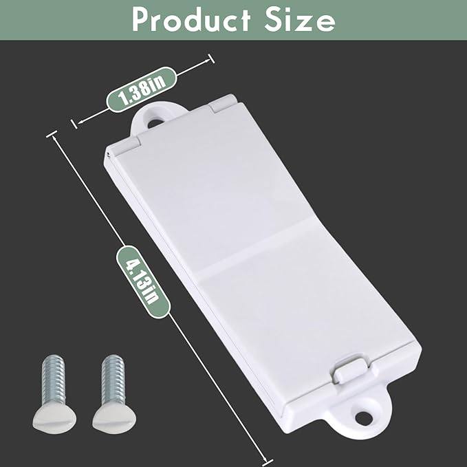 6 Light Switch Guard Cover, Baby Proof Wall Switch Cover Guard for Rocker Light Switch Protects Your Lights or Circuits from Being Accidentally Turned On or Off (White)