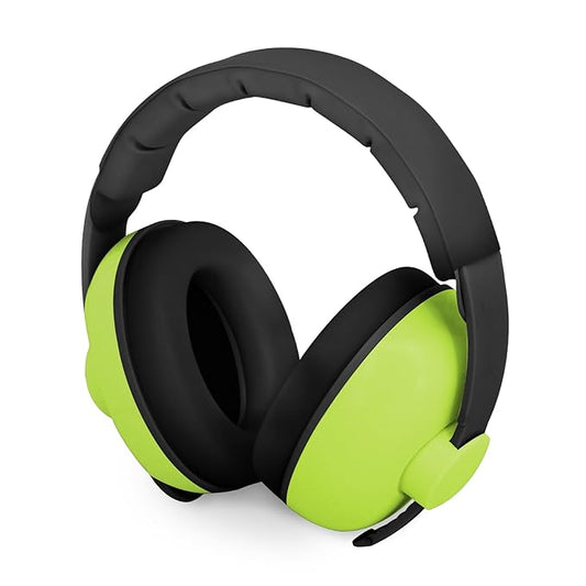 Baby Headphones for Noise Protection - Infant Ear Muffs Noise Protection - Toddler Noise Cancelling Headphones - Baby Ear Protection for 0 to 36 Months, Adjustable - Green
