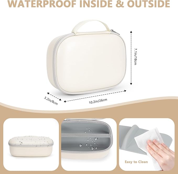 Breast Pump Carrying Bags Case for Willow & Momcozy, Compact Hands Free Wearable Breast Pump Bag for eufy Security/Medela/Bluefair- Travel Pumping Storage Bag with Removable Tray for Mom - Beige