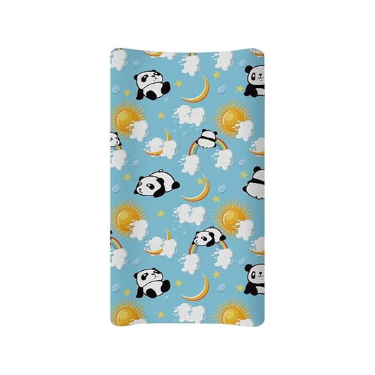 Cute Panda Changing Pad Cover Infant Newborn Changing Table Covers Boys Girls Diaper Table Change Mat Sheet Cover Soft Washable