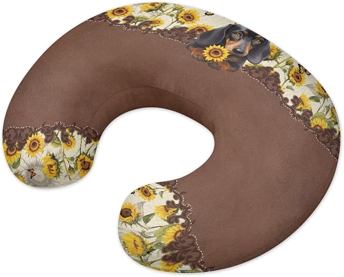 Nursing Pillow Cover Stretchy，Breastfeeding Pillow Slipcover for Baby Girls，Chrysanthemum,Soft Snug Fits On Newborn Feeding Pillow Case