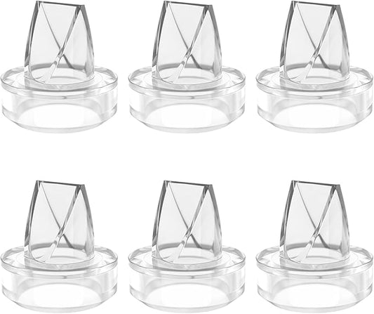 6 Pack Silicone Duckbill Valve Compatible with S9 / S12 / S9Pro / S12Pro Wearable Breast Pump, Electric Breast Pump Parts Accessories