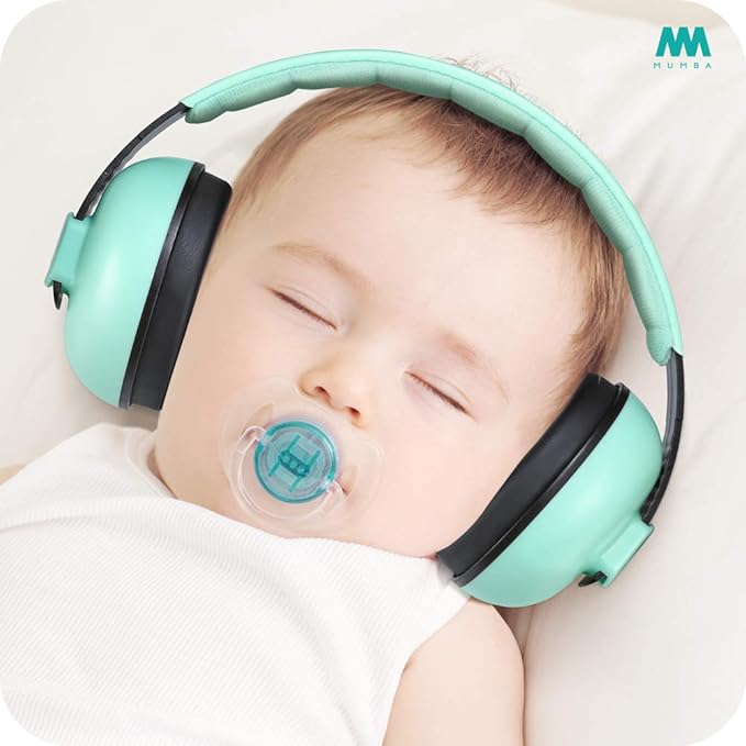 Mumba Baby Ear Protection Noise Cancelling Headphones for Babies and Toddlers Baby Earmuffs - Ages 3-24+ Months - for Sleeping, Studying, Airplane, Concerts, Movie, Theater, Fireworks