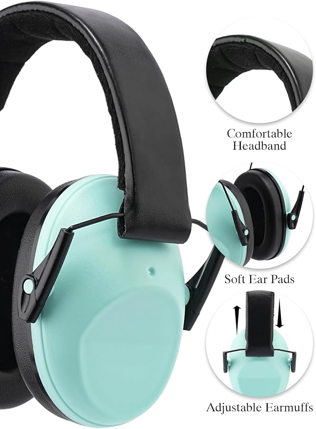 Noise Canceling Headphones for Kids 2PACK, 25-31NR Noise Reduction Earmuffs for Fireworks, Autism