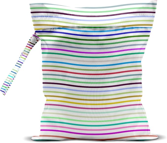 Wet Bag Wet Dry Bag for Swimsuit Travel Beach Pool Stroller Diapers Dirty Yoga Gym Clothes Waterproof Reusable