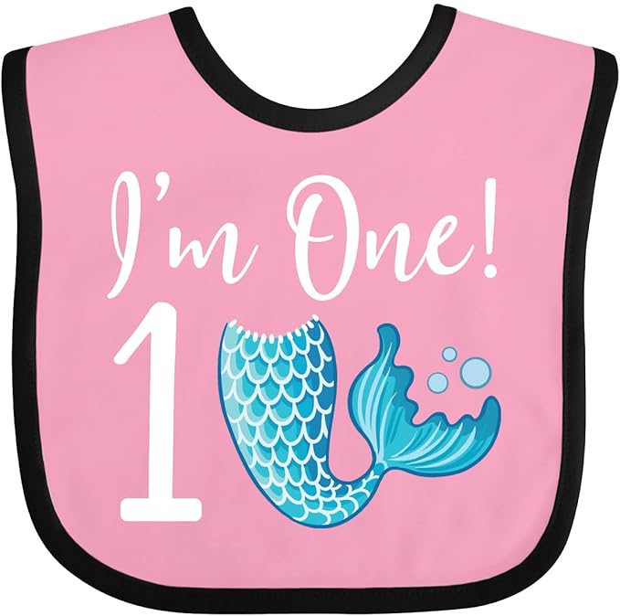 inktastic 1st Birthday Mermaid Party Baby Bib