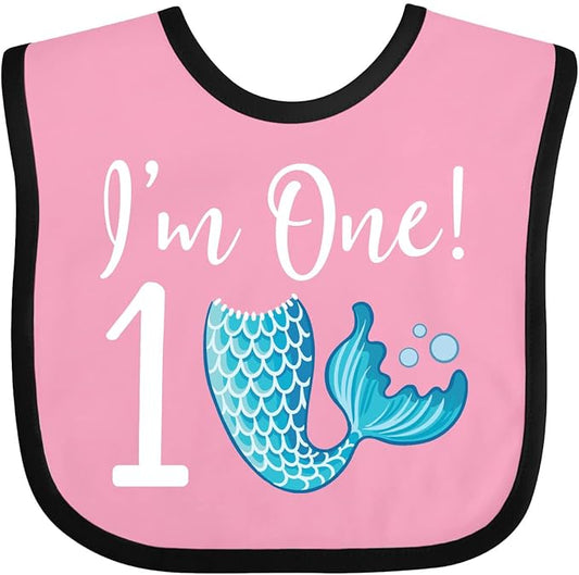 inktastic 1st Birthday Mermaid Party Baby Bib