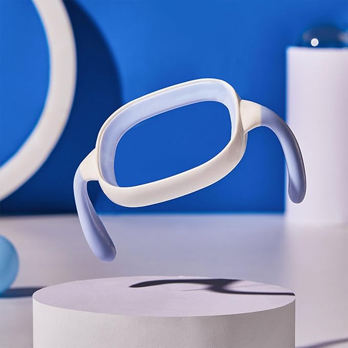 Baby Bottle Handle Square Shape Feeding Bottle Handle BPAFree Silicone Handle for Wide Neck Bottles, 7.3 x 5.3cm, White
