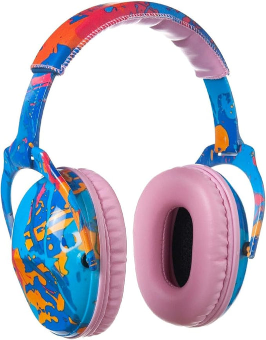 Kids Hearing Protection,25dB NRR Noise Reduction,Sound Proof for Kids,Toddler,Safety Earmuffs for Concert,Airplane,Autism,Monster Jam,Travel,School- Pink Paint