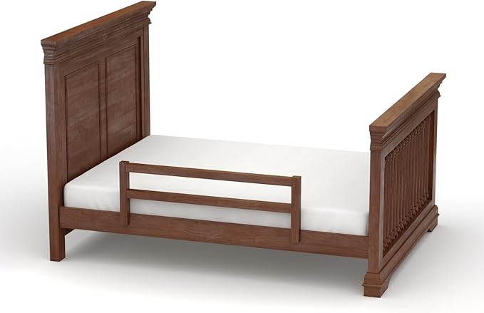 CC KITS Safety Guard Rail for Baby, Kids, and Children - Solid Wood Safety Bed Rail for Toddlers - Easy Installation - Premium Protection for Bunk, Twin, Full, Queen and King Size Beds - (Brown/Pecan)