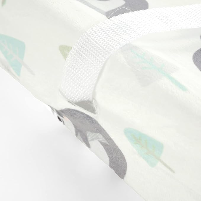 Lush Decor Hygge Sloth Soft & Plush Changing Pad Cover, 32" x 16" x 5", Gray